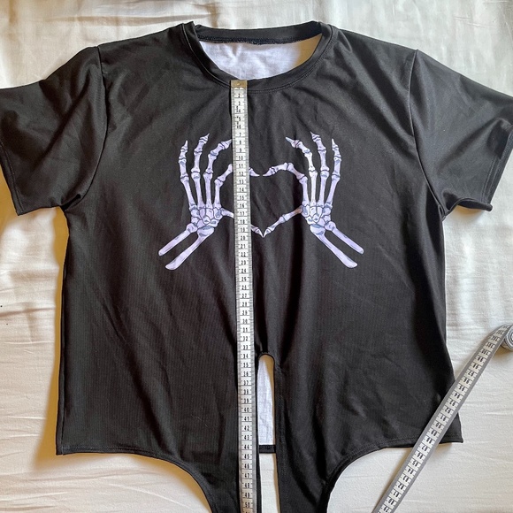 LOVE YOU TO DEATH TIE FRONT TEE - LIMITED - Blackmilk - Size S - Picture 4 of 7